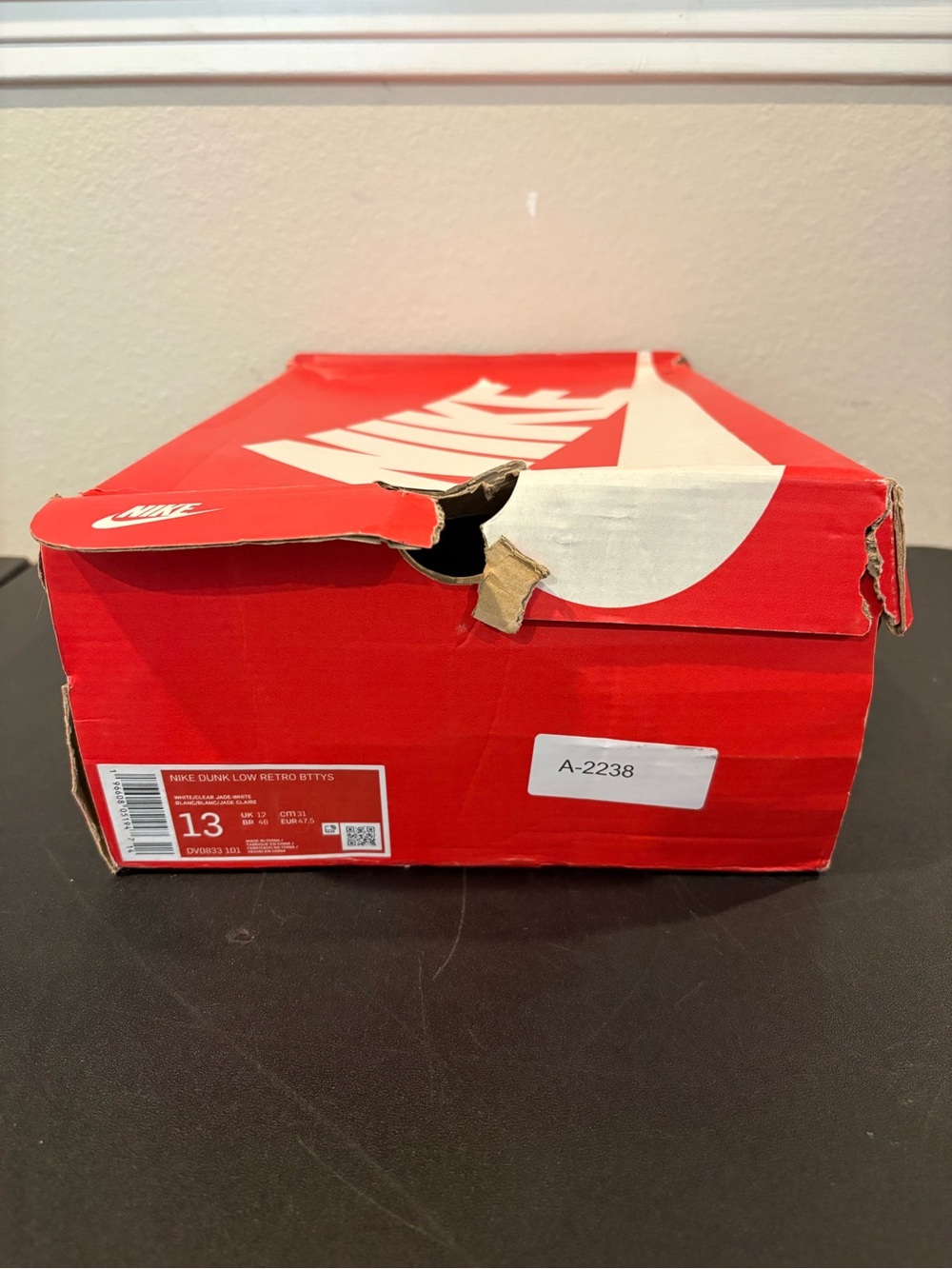 Nike Dunk Low Clear Jade White Teal Mens DV0833-101 New Size 13 - Picture 7 of 10